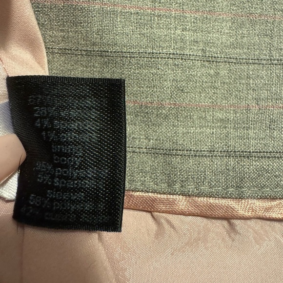The Limited Light Gray/Pink Pinstripe Blazer - Picture 8 of 15